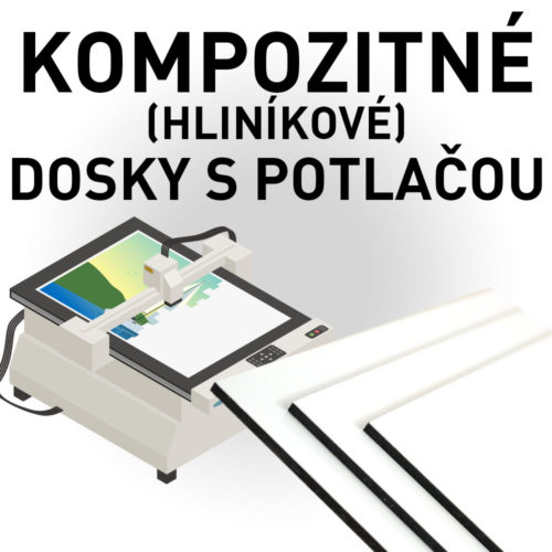 Kompozitné hliníkové dosky s potlačou.