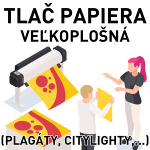 Veľkoplošná tlač papiera.