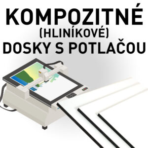 Kompozitné hliníkové dosky s potlačou.